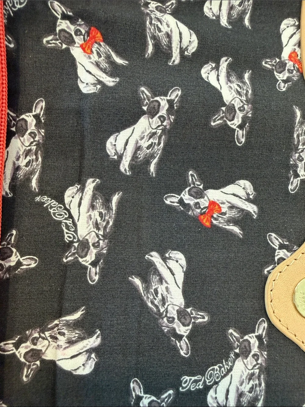 👜Ted Baker Bundle (1)Beige Clutch and (1)Large Clear Icon Tote